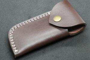 Genuine Brown Handmade Cow Leather Sheath, Folding knives pocket knives