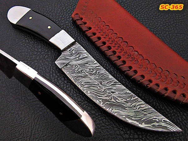 9" hand forged Damascus steel knife