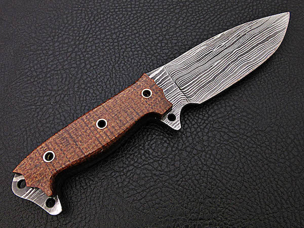 9″ Damascus camping knife