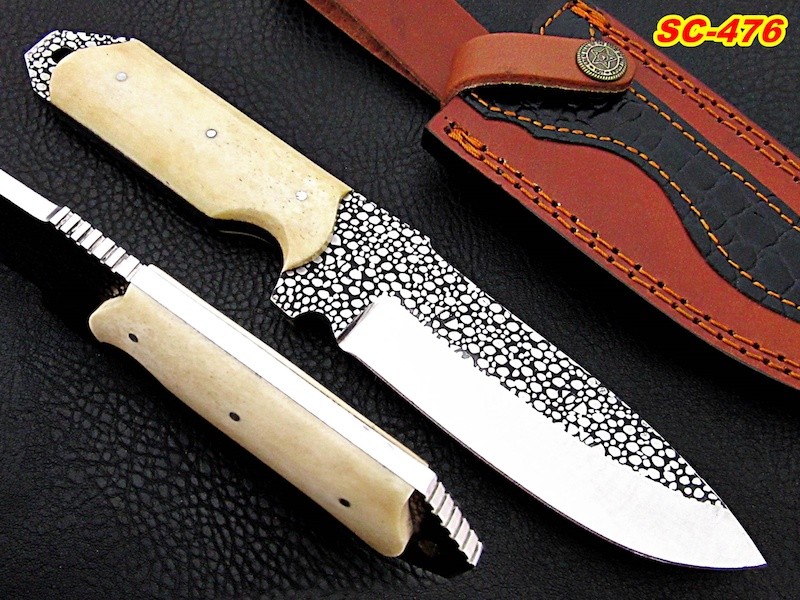 10″ Handmade Steel D2 etched knife