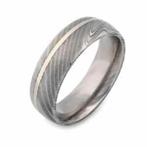 Damascus Steel ring for mens