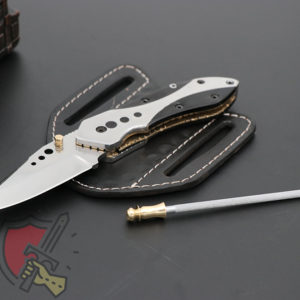Bull Horn Folding knife d2 steel